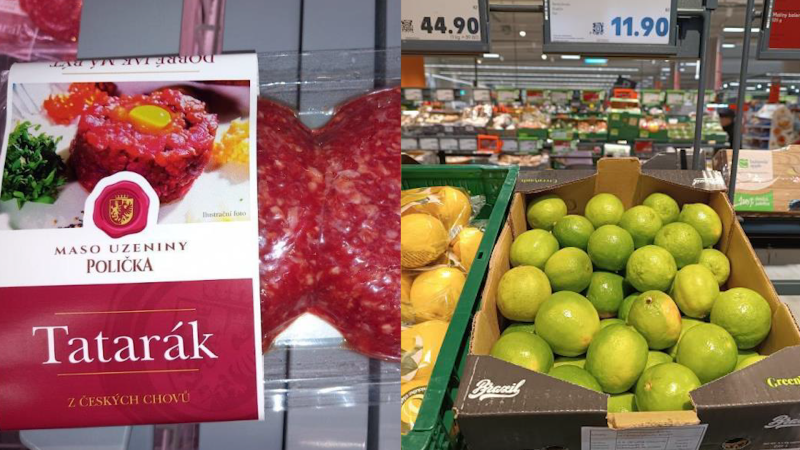 Tatarák s nebezpečnou bakterií i ovoce s pesticidy. Problémy měly dva oblíbené řetězce