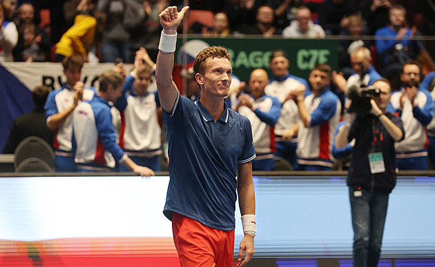 Davis Cup ONLINE: Češi proti Švédům díky Lehečkovi vedou, dominuje i Svrčina