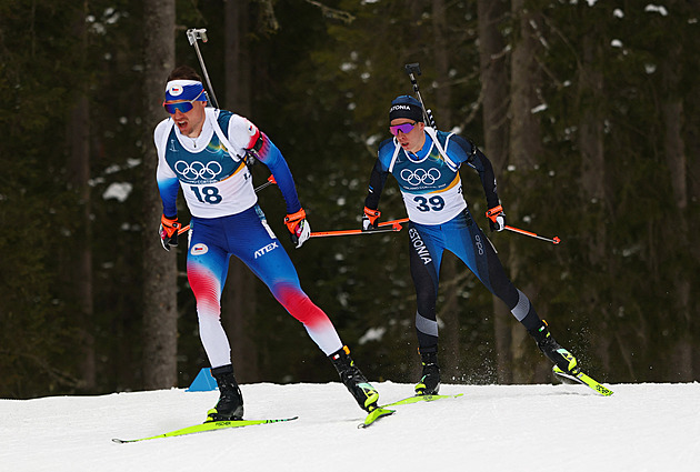 Střelecké trápení a navíc ty drhnoucí lyže. Dneska to servisu nevyšlo, pronesl Krčmář