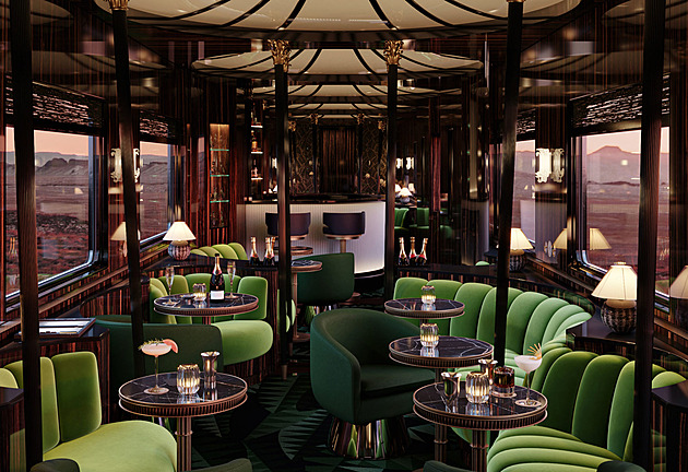 Český křišťál září v Orient Expressu. Art deco si můžete vychutnat i vy